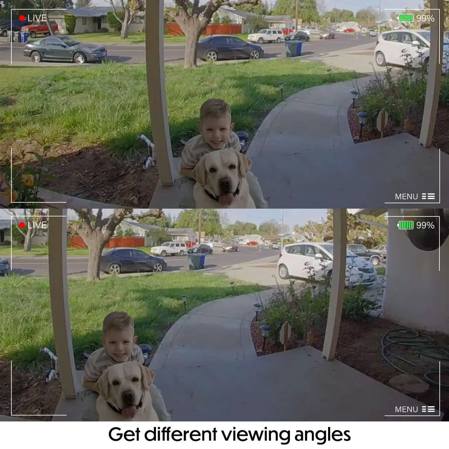 Wasserstein Horizontal Wedge Wall Mount for Arlo Essential Wire-Free Video Doorbell