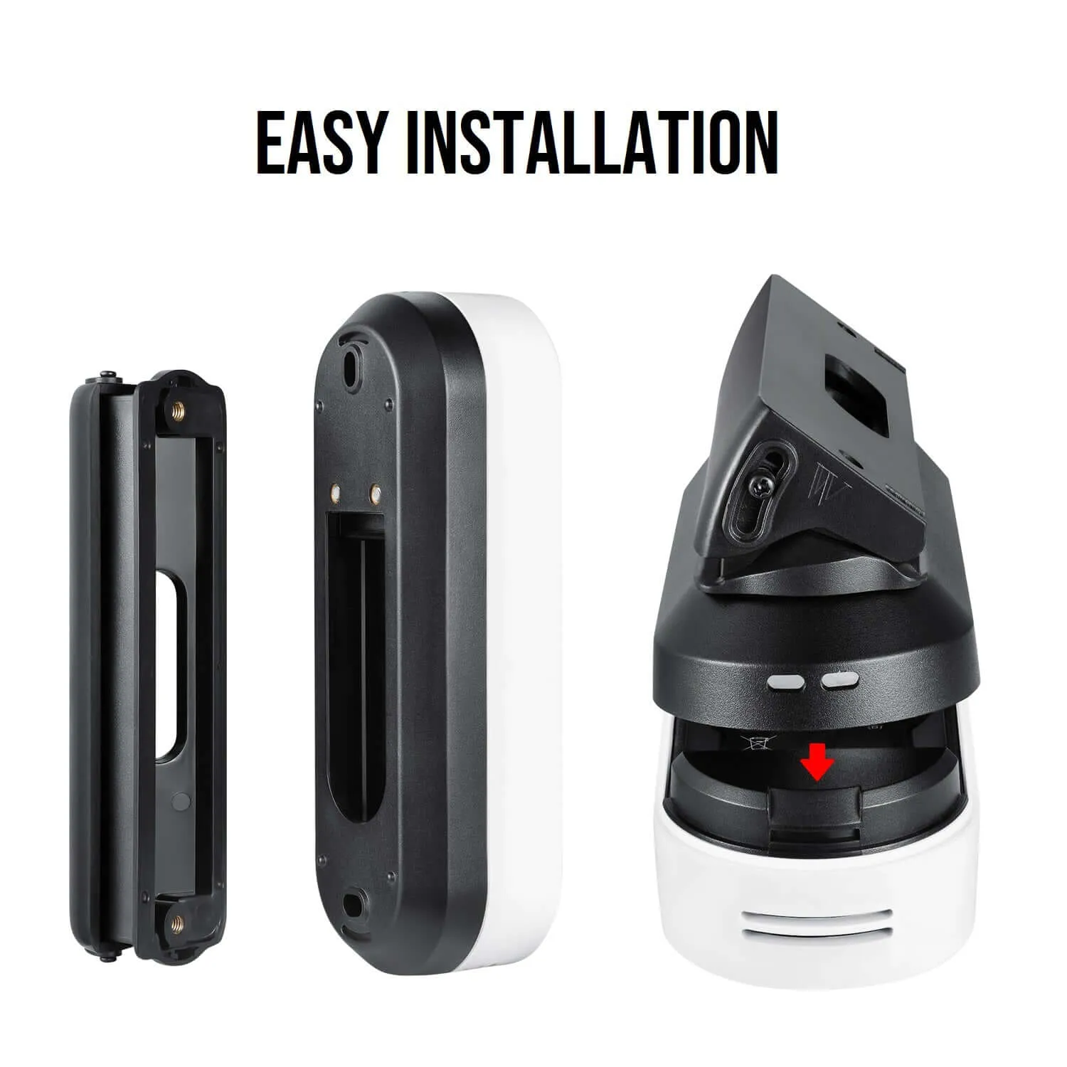 Wasserstein Horizontal Wedge Wall Mount for Arlo Essential Wire-Free Video Doorbell